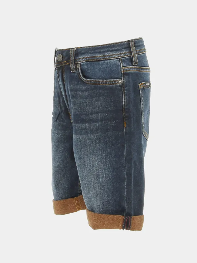 Short en jean decox dual bleu marine garçon - Kaporal | wimod