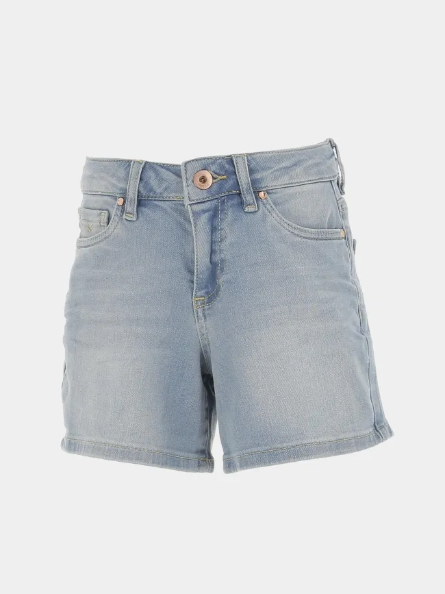 Short en jean romy ice bleu clair fille - Kaporal | wimod