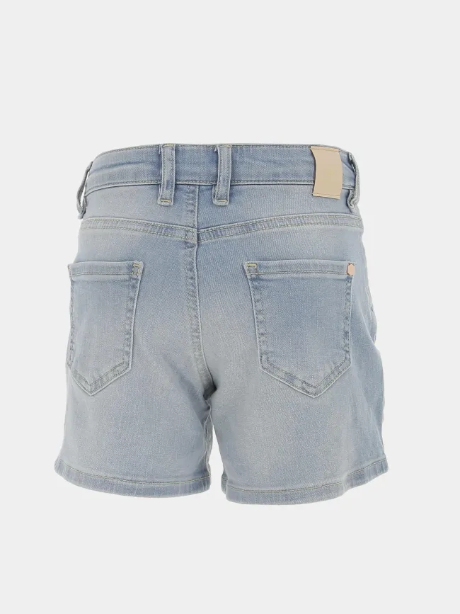 Short en jean romy ice bleu clair fille - Kaporal | wimod