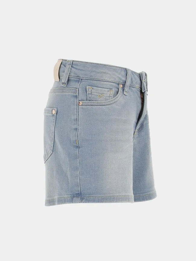 Short en jean romy ice bleu clair fille - Kaporal | wimod