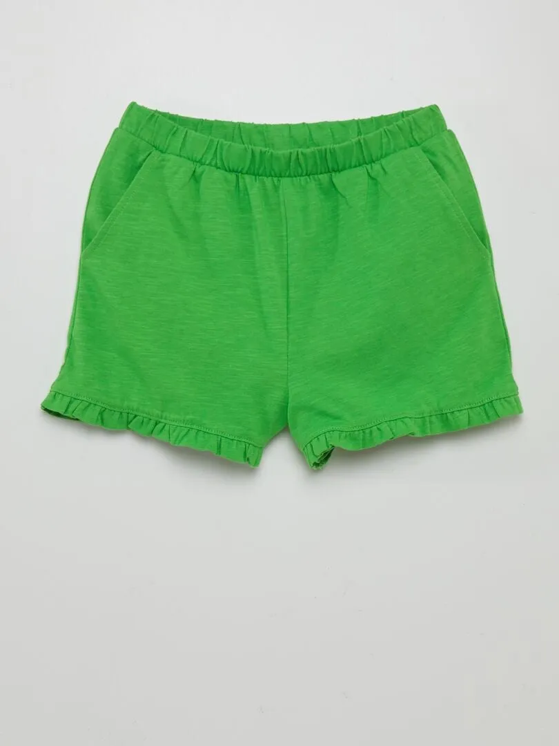 Short en maille volanté X Ariane Butto - Vert