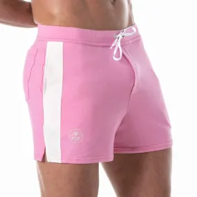 Short Football Tof Paris - Rose - TOF Paris : vente short homme TOF...