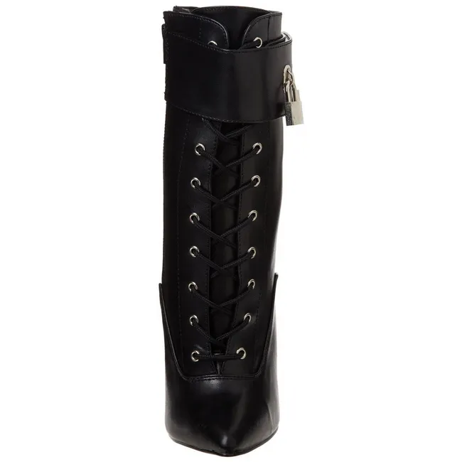 Similicuir 16 cm DAGGER-1023 Bottines à Lacets Talons Hauts Femmes