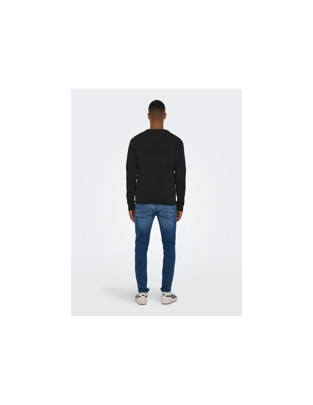 Sweat Only & Sons phil Reg 12 Struc Noir Homme