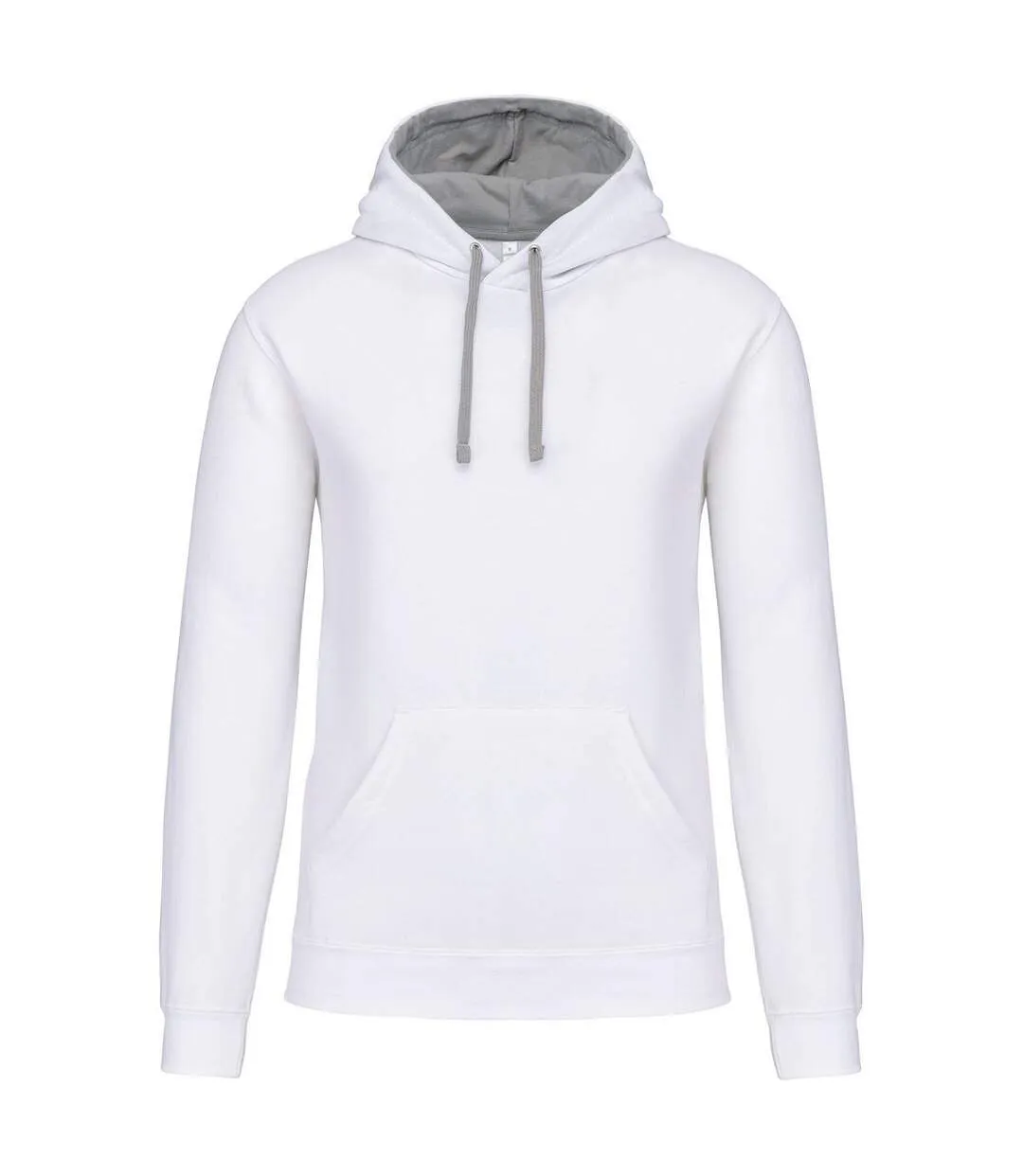 Sweat à capuche contrastée - Homme - K446 - blanc et gris