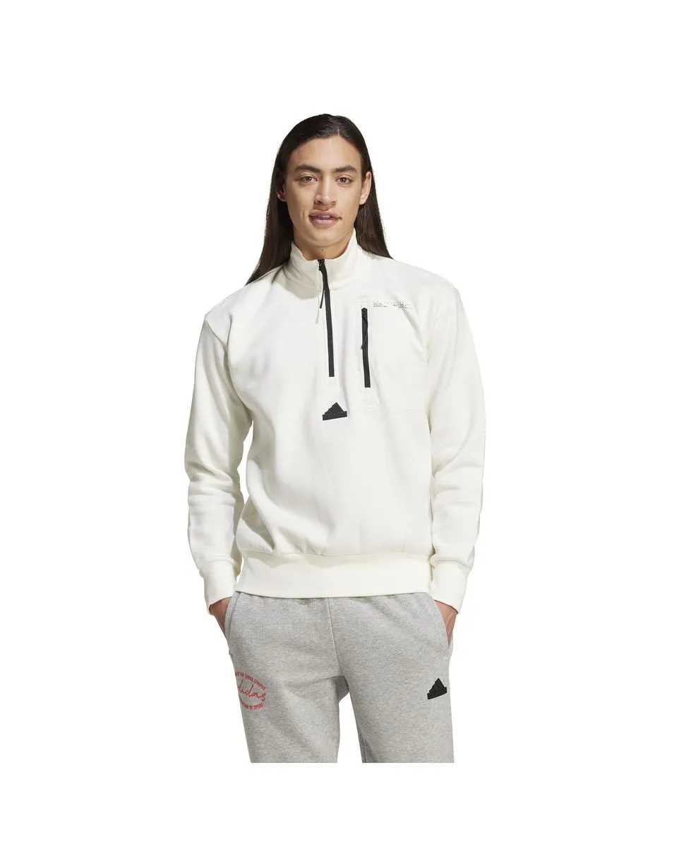 Sweat à capuche Homme M CE FL HZ Blanc