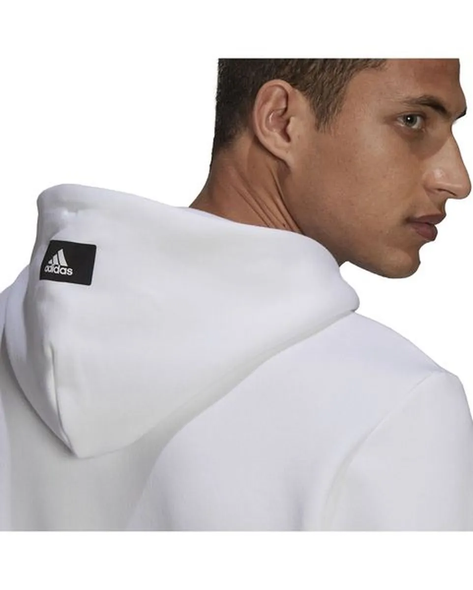 Sweat à capuche Homme M FI CB OH Blanc