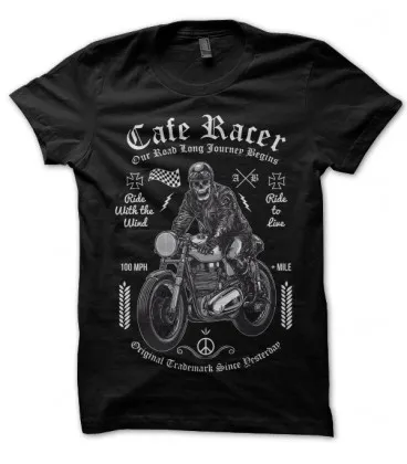 T-shirt Cafe Racer, Original Trademark till Yesterday....