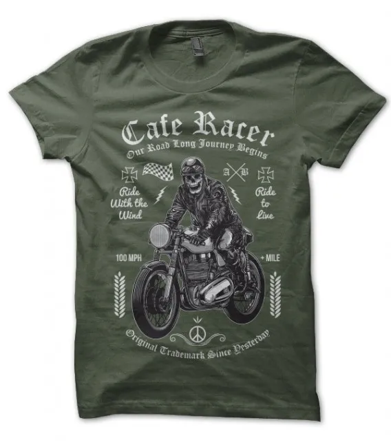 T-shirt Cafe Racer, Original Trademark till Yesterday....