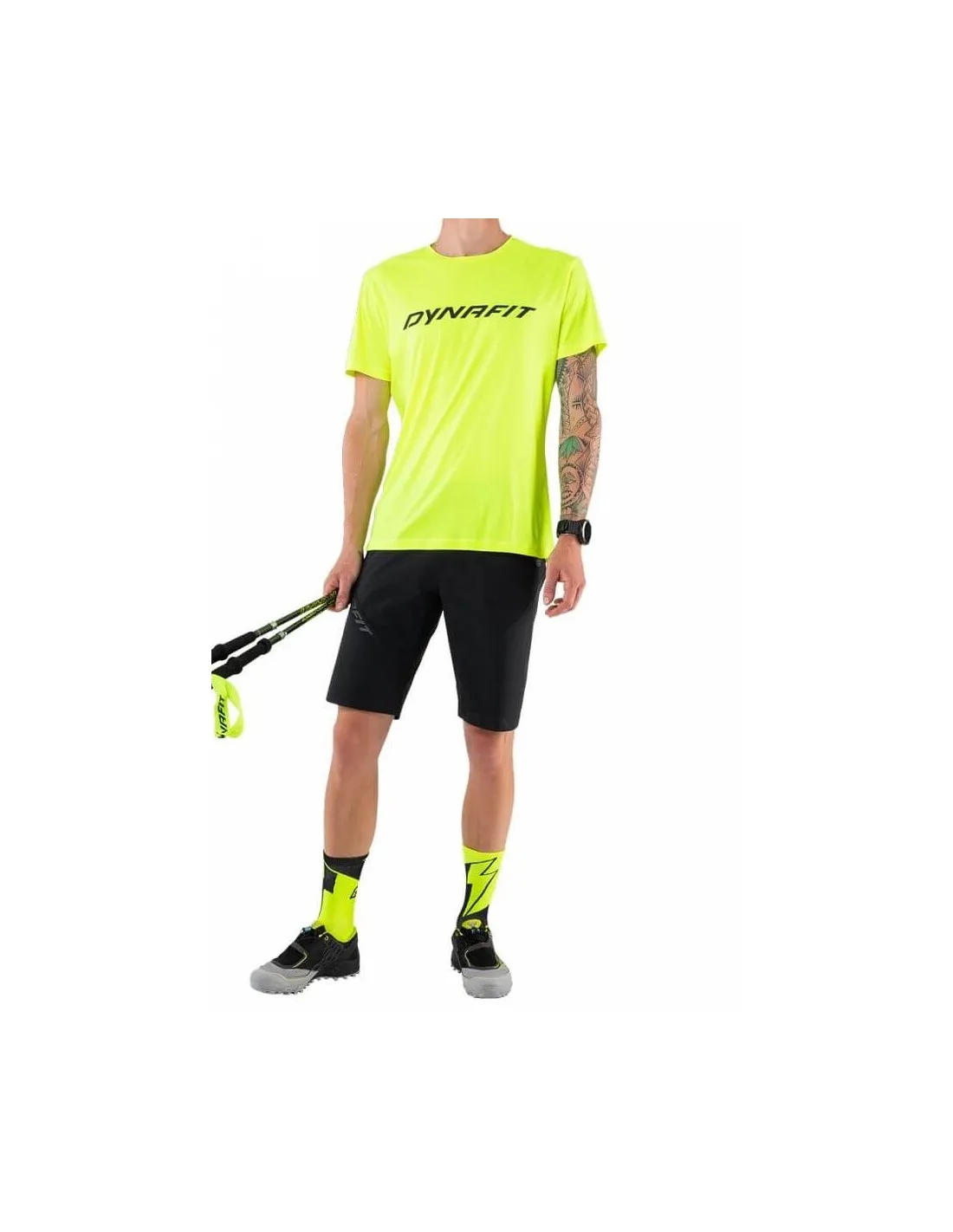 T-Shirt Dynafit Traverse 2 Man Neon Yellow