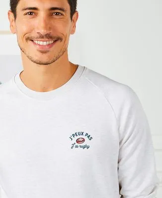 T-Shirt homme J'peux pas j'ai rugby (brodé)