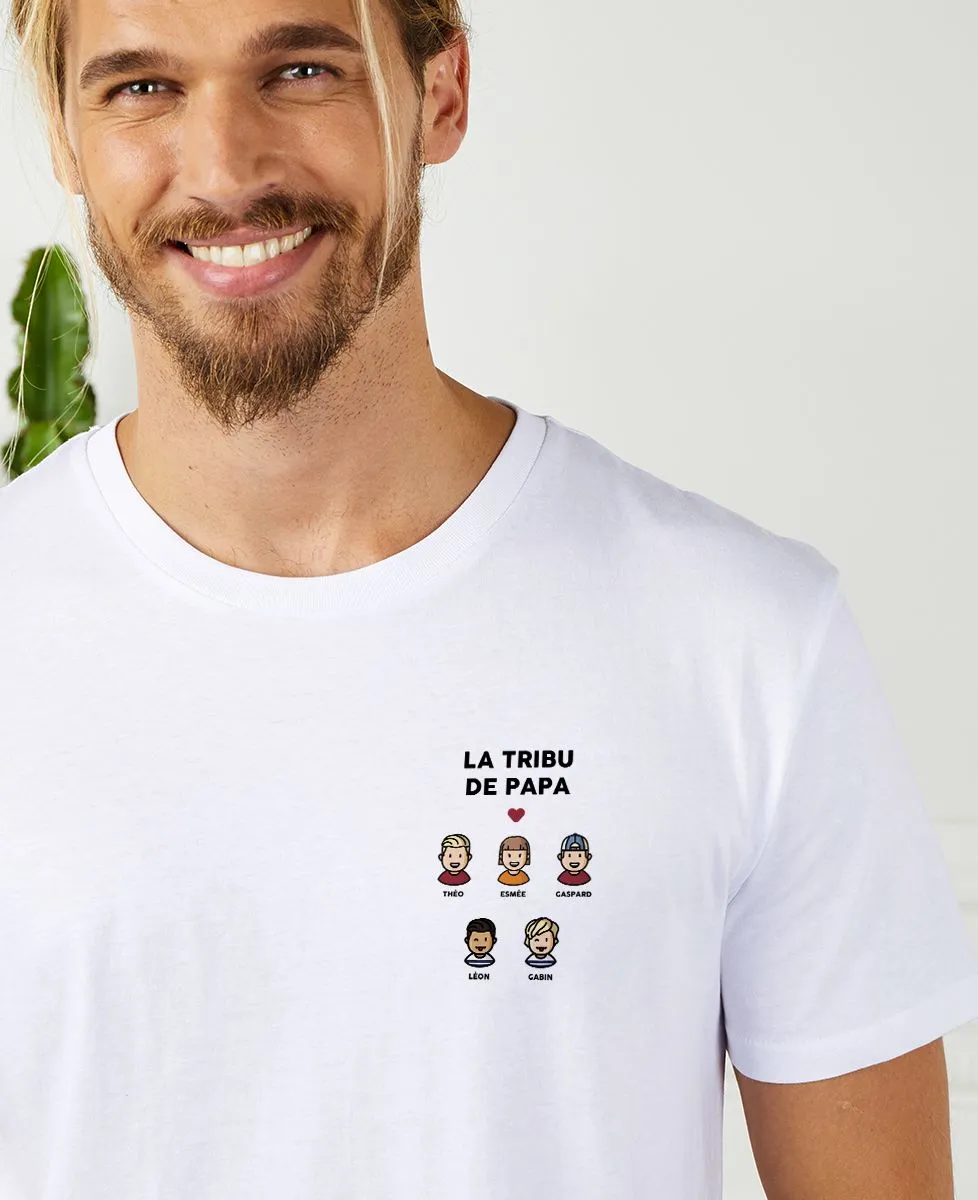 T-Shirt homme La tribu de papa figurines