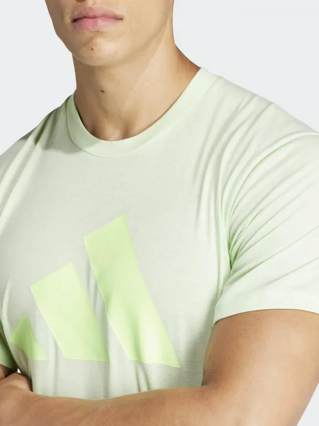 T-shirt logo vert homme - Adidas | wimod