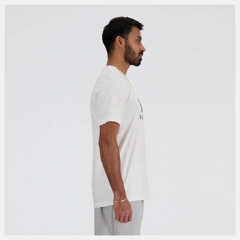 T-Shirt manches courtes New Balance Athletics Jersey homme - Blanc