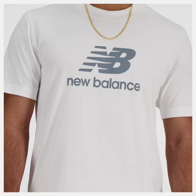 T-Shirt manches courtes New Balance Athletics Jersey homme - Blanc