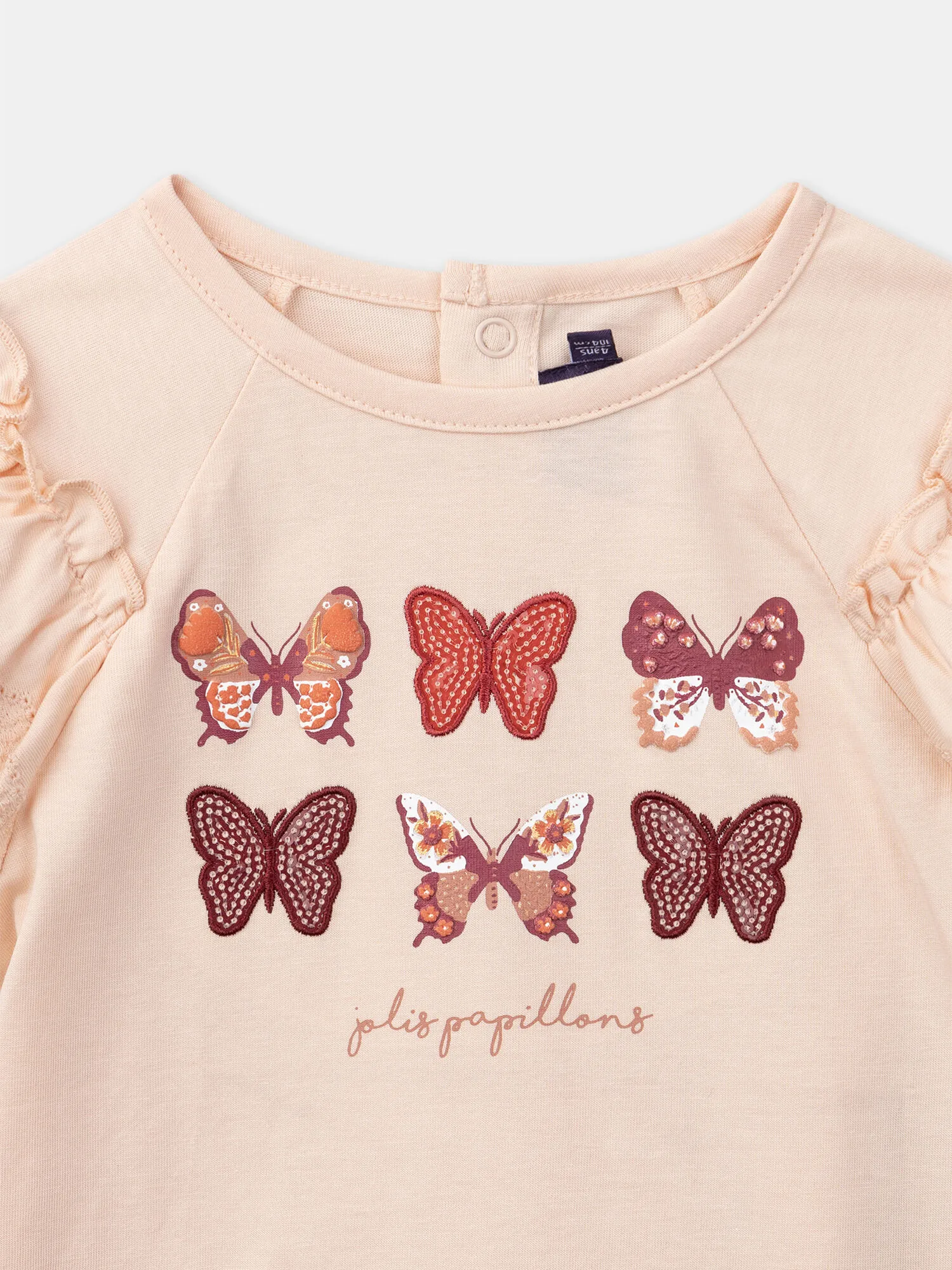 T-shirt rose papillon