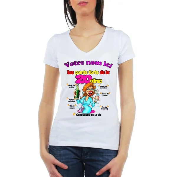 Tee Shirt Femme 20 ans