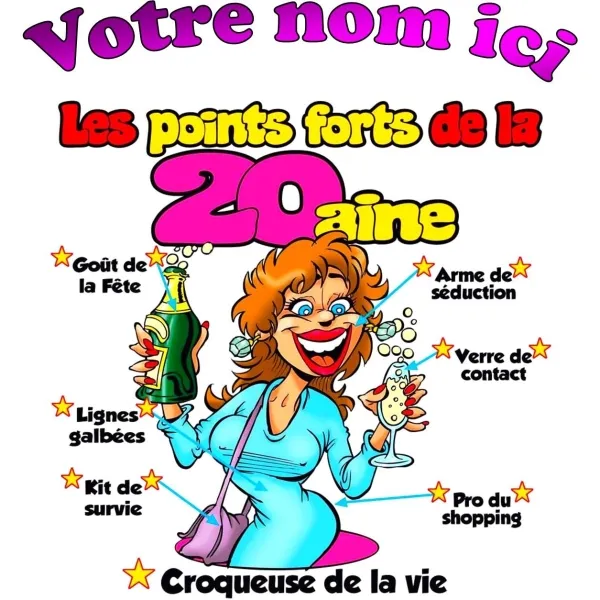 Tee Shirt Femme 20 ans