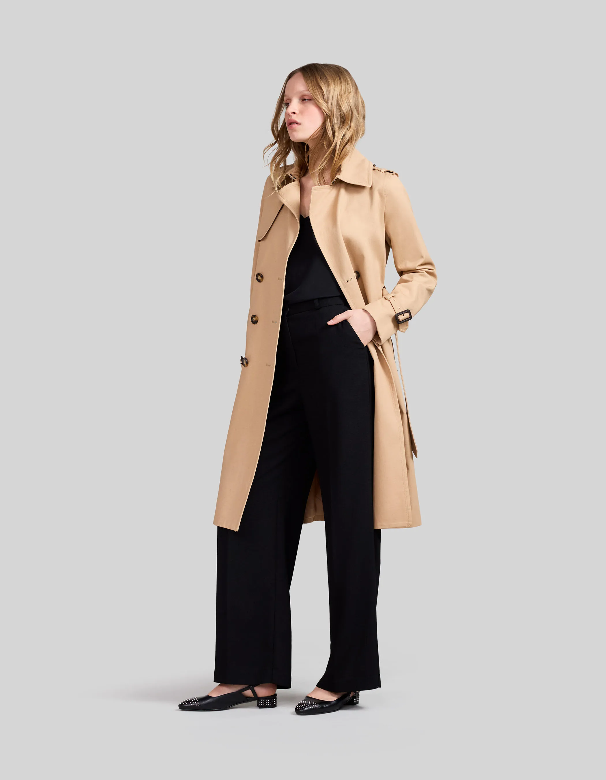 Trench beige Femme