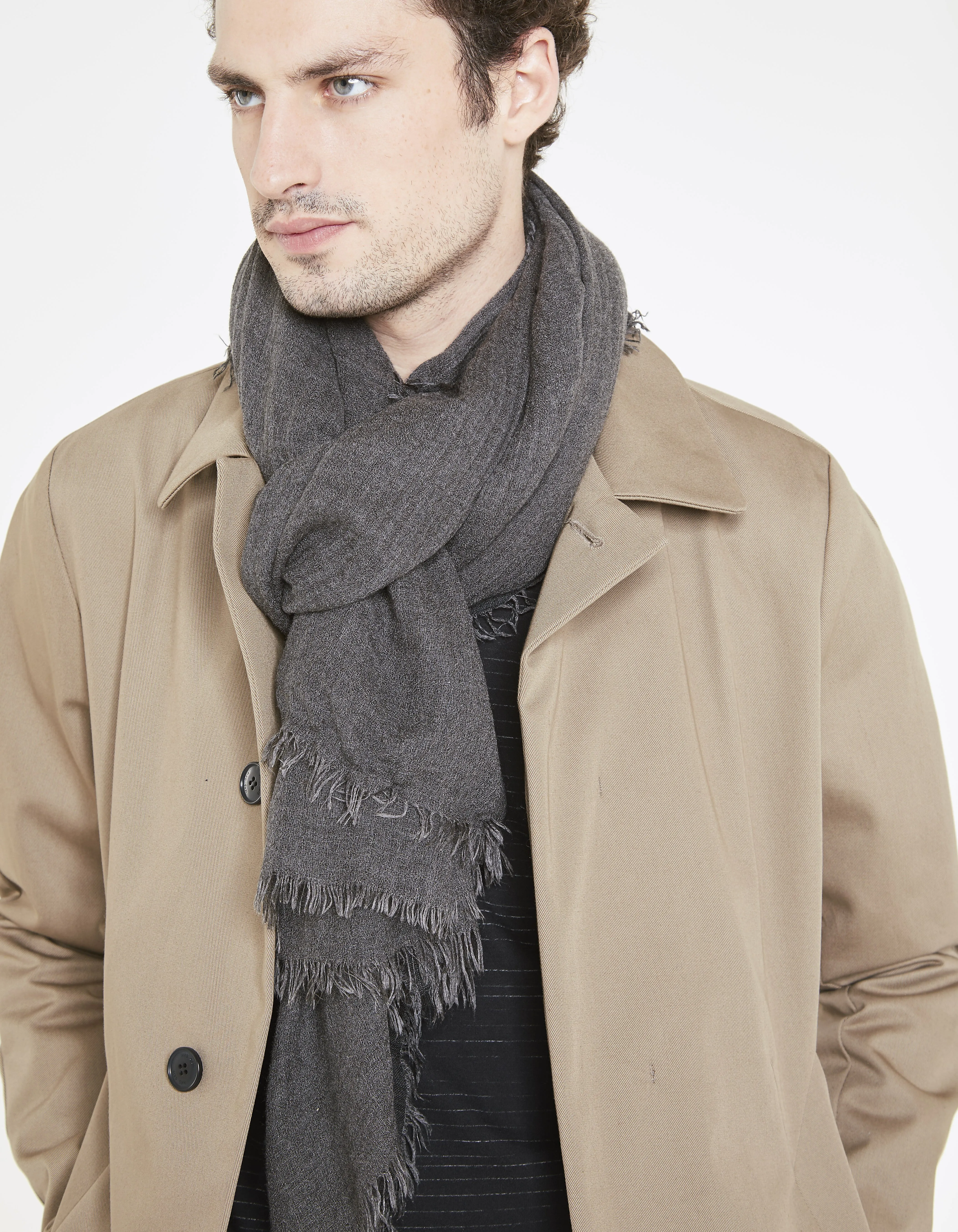 Trench beige homme