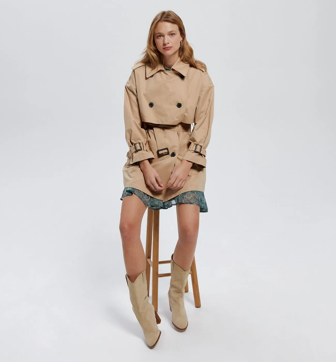 Trench court Femme - Sable