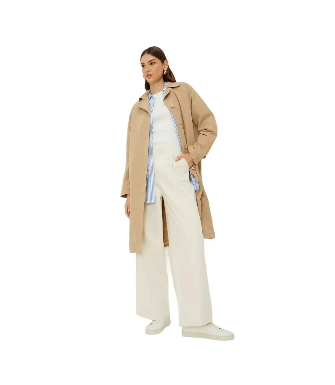 Trench femme blanc cassé Dorothy Perkins