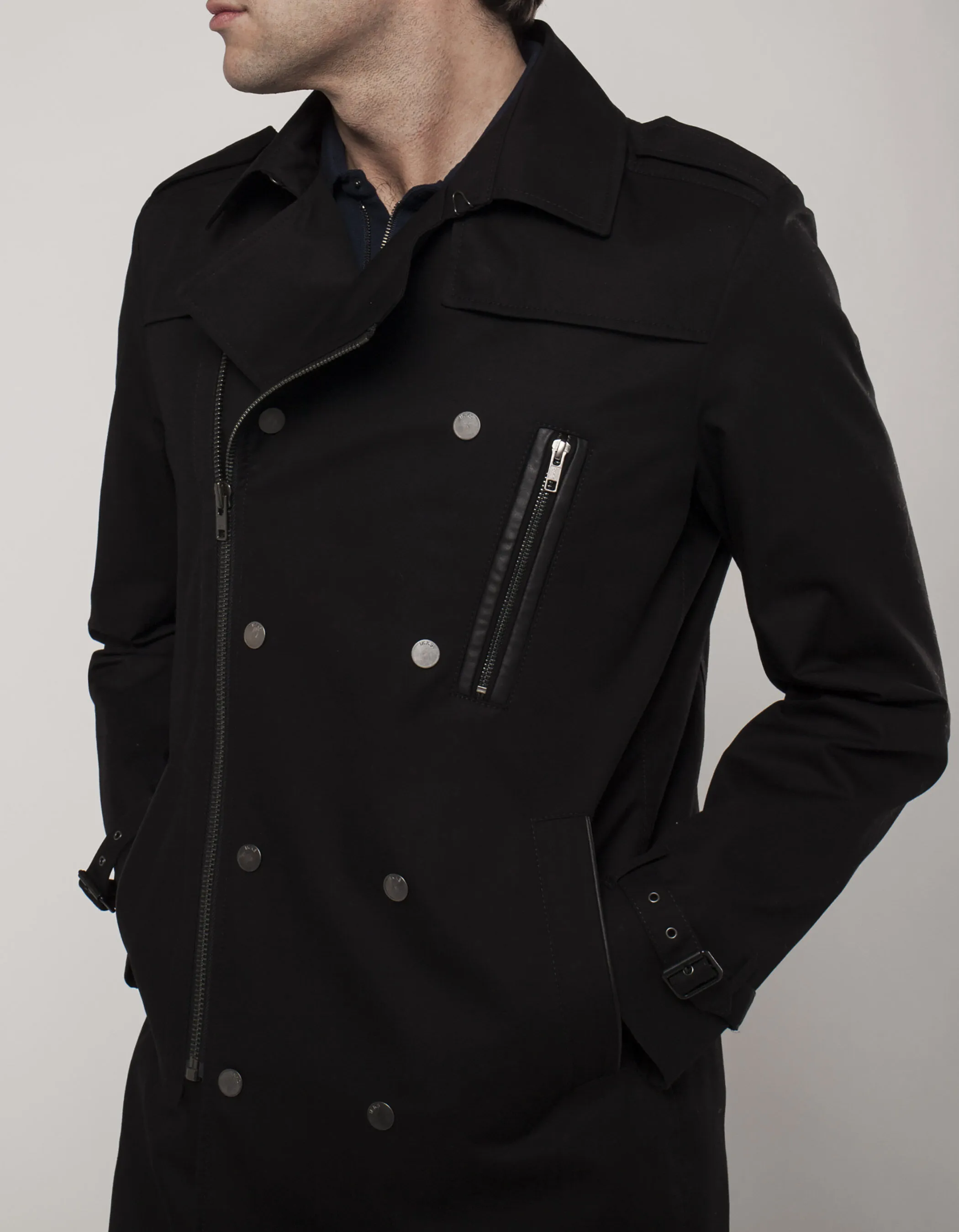 Trench homme noir