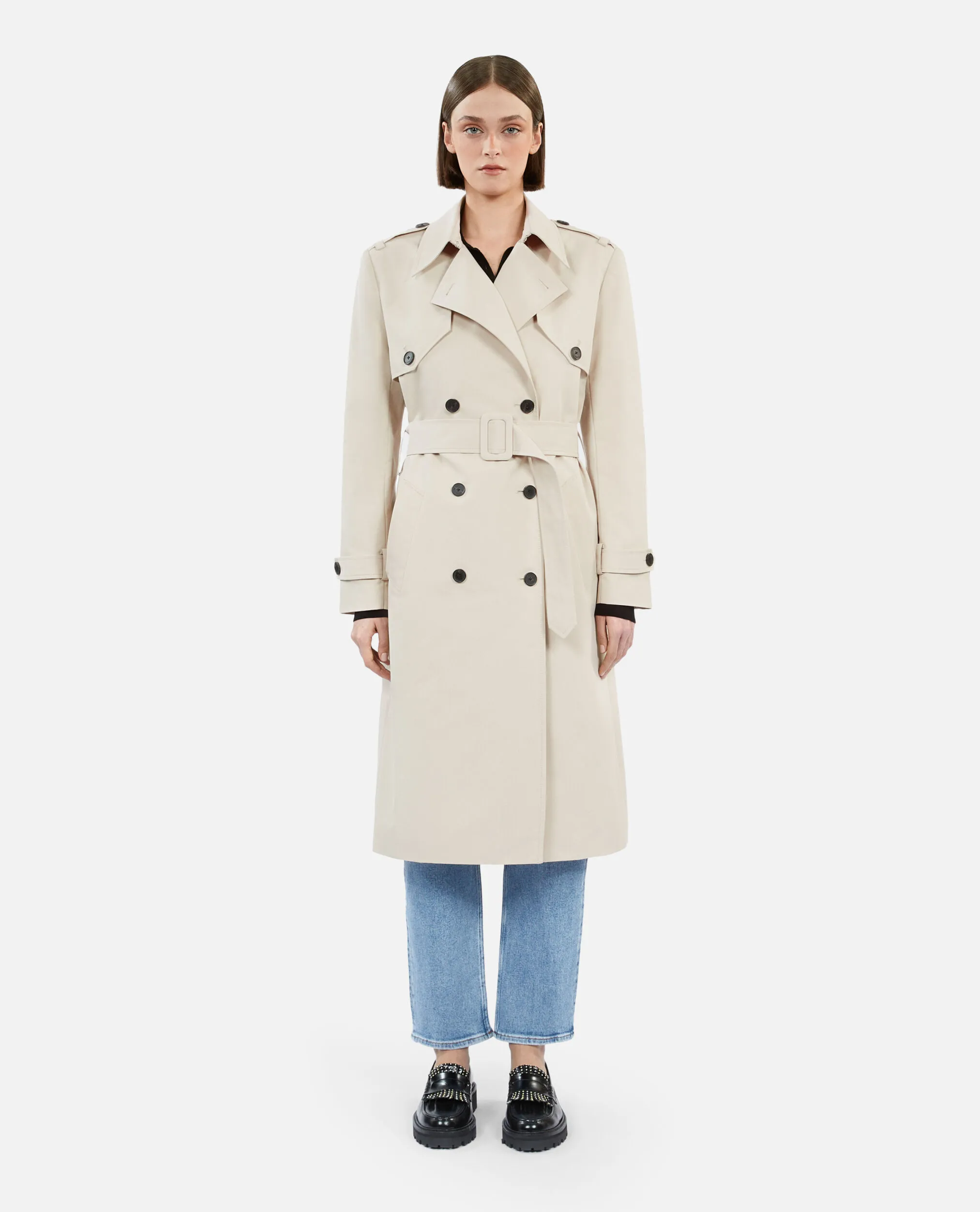 Trench long beige