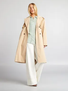 Trench long fluide - Beige