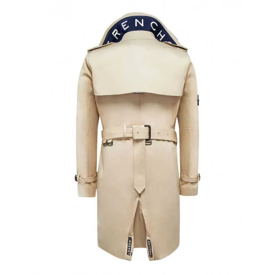 Trench "The King" Beige Coupe Ajustée | Trench London pour Homme à Toulouse