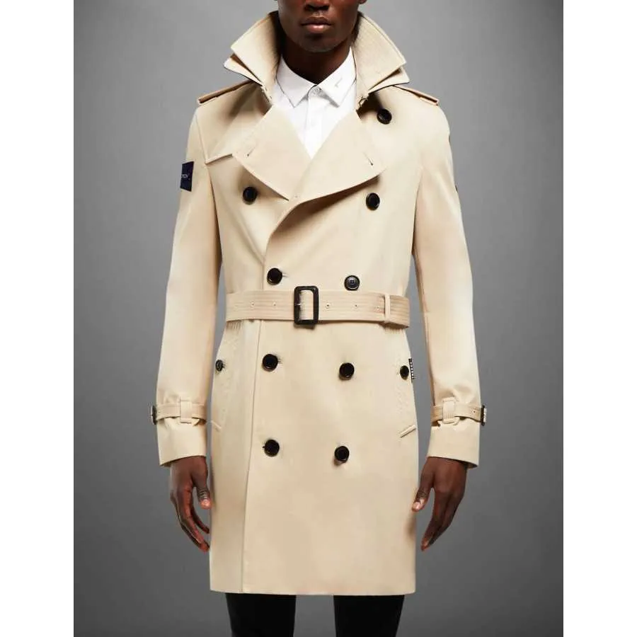 Trench "The King" Beige Coupe Ajustée | Trench London pour Homme à Toulouse